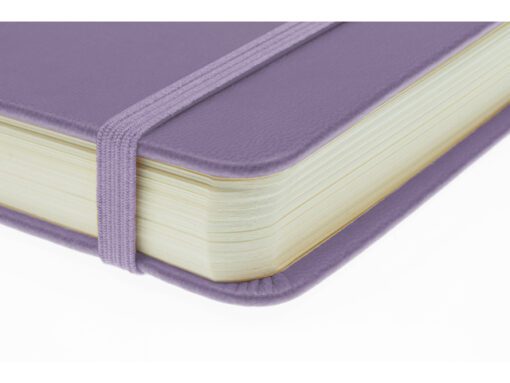 Schetsboek Kangaro A5 landscape heather purple PU HC 80 vel 140gr roomwit met elastiek en lint