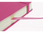 Schetsboek Kangaro A5 landscape hot pink PU HC 80 vel 140gr roomwit met elastiek en lint