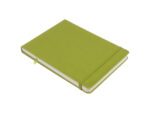 Schetsboek Kangaro A5 landscape lime green PU HC 80 vel     140gr roomwit met elastiek en lint