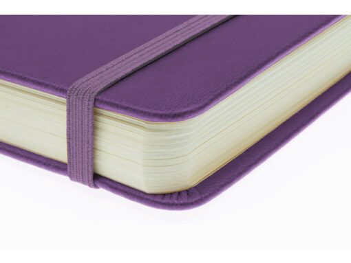 Schetsboek Kangaro A5 landscape purple heart PU HC 80 vel   140gr roomwit met elastiek en lint