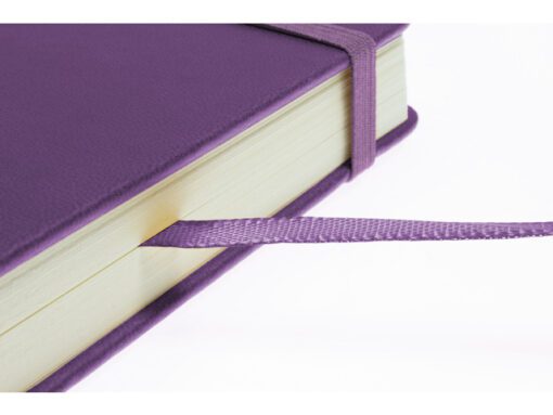 Schetsboek Kangaro A5 landscape purple heart PU HC 80 vel   140gr roomwit met elastiek en lint