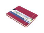 Schetsboek Kangaro A5 landscape ruby PU HC 80 vel 140gr     roomwit met elastiek en lint