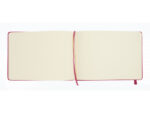 Schetsboek Kangaro A5 landscape ruby PU HC 80 vel 140gr     roomwit met elastiek en lint