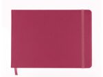 Schetsboek Kangaro A5 landscape ruby PU HC 80 vel 140gr     roomwit met elastiek en lint