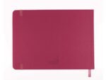 Schetsboek Kangaro A5 landscape ruby PU HC 80 vel 140gr     roomwit met elastiek en lint