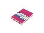 Schetsboek Kangaro A6 hot pink PU HC 80 vel 140gr roomwit   met elastiek en lint