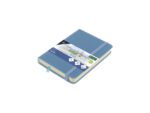 Schetsboek Kangaro A6 sky blue PU HC 80 vel 140gr roomwit   met elastiek en lint