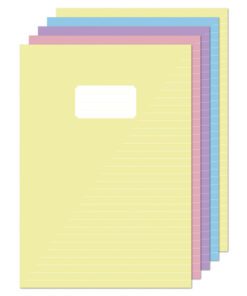 Schrift Kangaro A4 lijn pastel assorti kleuren pak a 5 stuks