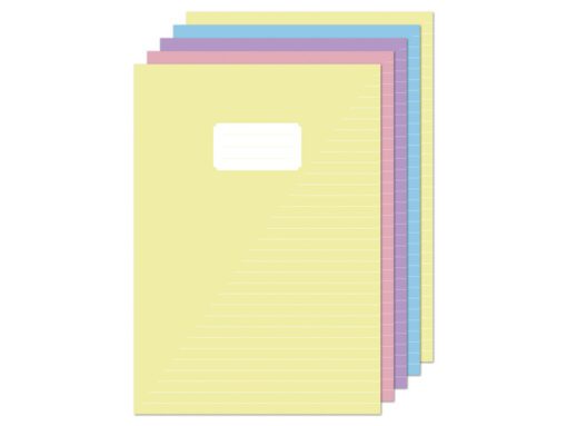Schrift Kangaro A4 lijn pastel assorti kleuren pak a 5 stuks