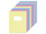 Schrift Kangaro A5 ruit 10mm pastel assorti kleuren pak 10  stuks