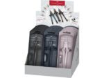 Snelverstelpasser Faber-Castell Stream 15st. display        blackstone, shiny rose, deep blue