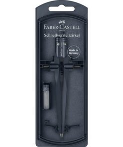 Snelverstelpasser Faber-Castell Stream display ass. kleuren diepblauw, glanzend roze.