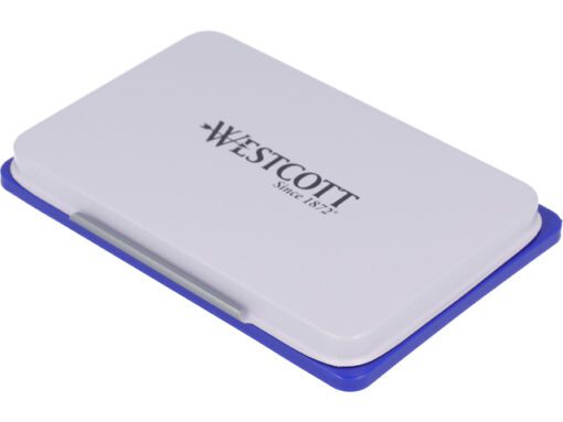 Stempelkussen Westcott No 2 blauwe inkt, navulbaar