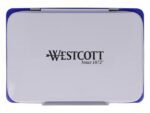 Stempelkussen Westcott No 2 blauwe inkt, navulbaar