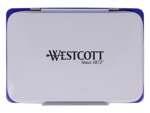 Stempelkussen Westcott No 2 blauwe inkt, navulbaar