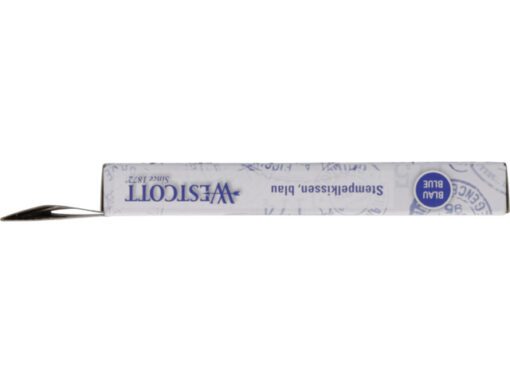 Stempelkussen Westcott No 2 blauwe inkt, navulbaar