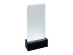 Tafelstandaard Sigel LED 2-zijdige presentatie A4           116x254x46mm glashelder acryl
