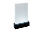 Tafelstandaard Sigel LED 2-zijdige presentatie A5           159x254x46mm glashelder acryl
