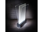 Tafelstandaard Sigel LED 2-zijdige presentatie A5           159x254x46mm glashelder acryl