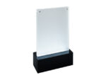 Tafelstandaard Sigel LED 2-zijdige presentatie A6           116x192x46mm glashelder acryl