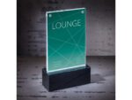 Tafelstandaard Sigel LED 2-zijdige presentatie A6           116x192x46mm glashelder acryl