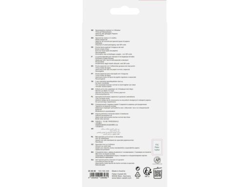 Tekstmarker Faber-Castell 46 8 stuks 2x geel, oranje,       groen, blauw, paars, rood in karton etui