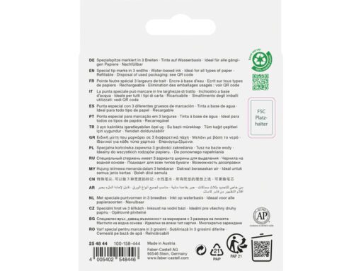 Tekstmarker Faber-Castell 48 4 stuks geel, oranje, rood,    groen in karton etui