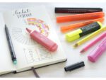 Tekstmarker Faber-Castell 48 4 stuks geel, oranje, rood,    groen in karton etui