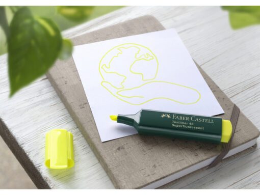 Tekstmarker Faber-Castell 48 8 stuks 3xgeel, oranje, rood,  groen, roze, groen in karton etui
