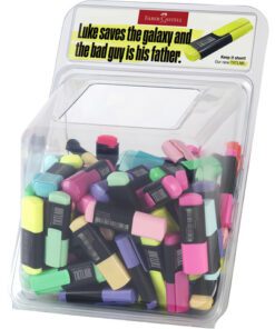 Tekstmarker Faber-Castell TXTLNR mini 100st. ass. neon en   pastel in display