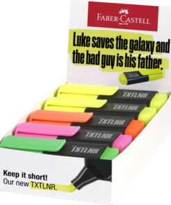Tekstmarker Faber-Castell TXTLNR mini 10st. assorti neon    karton display
