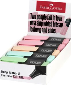 Tekstmarker Faber-Castell TXTLNR mini 10st. assorti pastel  karton display A