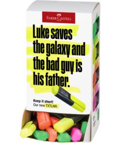 Tekstmarker Faber-Castell TXTLNR mini 60st. assorti neon    karton display