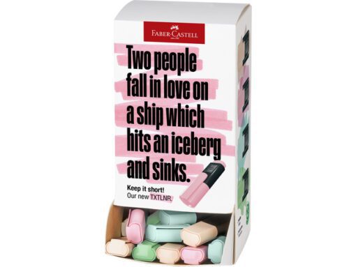 Tekstmarker Faber-Castell TXTLNR mini 60st. assorti pastel  karton display