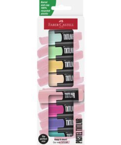 Tekstmarker Faber-Castell TXTLNR mini 8st. pastel in karton etui