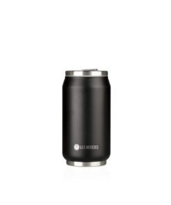 Thermosbeker Les Artistes Paris blik 280ml Black met        geïntegreerd rietje