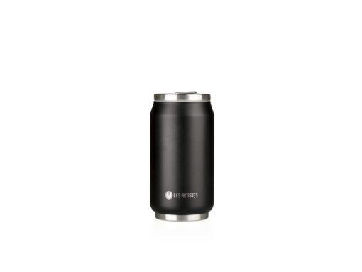 Thermosbeker Les Artistes Paris blik 280ml Black met        geïntegreerd rietje