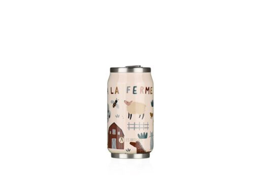 Thermosbeker Les Artistes Paris blik 280ml Farm met         geïntegreerd rietje