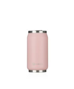 Thermosbeker Les Artistes Paris blik 280ml Pink met         geïntegreerd rietje