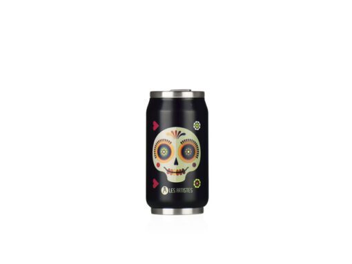 Thermosbeker Les Artistes Paris blik 280ml Sugar Skull met  geïntegreerd rietje