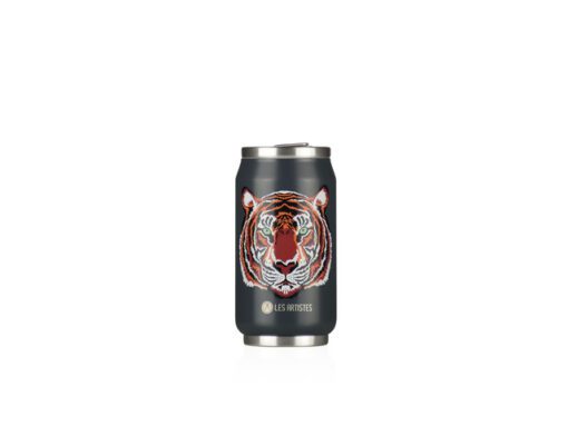 Thermosbeker Les Artistes Paris blik 280ml Tiger met        geïntegreerd rietje