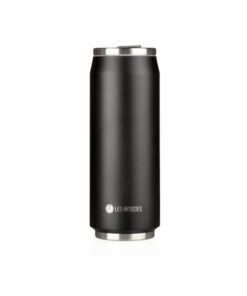 Thermosbeker Les Artistes Paris blik 500ml Black met        geïntegreerd rietje