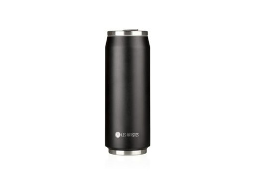 Thermosbeker Les Artistes Paris blik 500ml Black met        geïntegreerd rietje