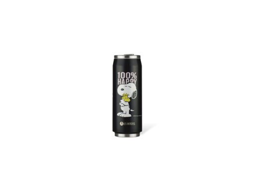 Thermosbeker Les Artistes Paris blik 500ml Happy Snoopy met geïntegreerd rietje