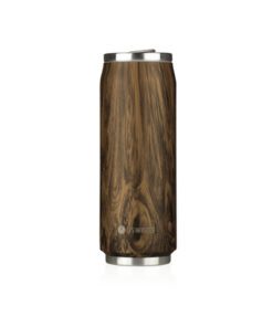 Thermosbeker Les Artistes Paris blik 500ml Wood met         geïntegreerd rietje