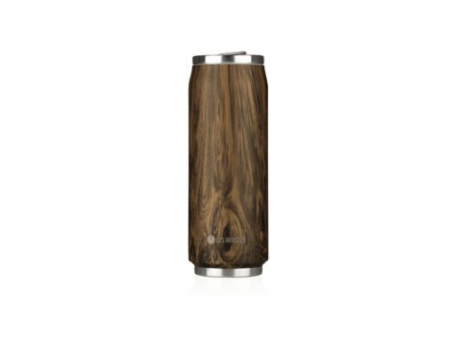 Thermosbeker Les Artistes Paris blik 500ml Wood met         geïntegreerd rietje