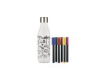 Thermosfles Les Artistes Paris 500ml DIY creatieve set Dino incl 6 markers