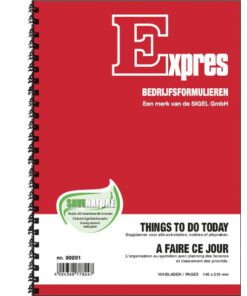 Things To Do Today Sigel Expres met spiraal 100 blad        148x210mm