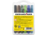 Viltstiften Eberhard Faber Jumbo 2mm 12 kleuren in          kunststof etui