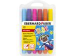 Viltstiften Eberhard Faber Jumbo 2mm 12 kleuren in          kunststof etui
